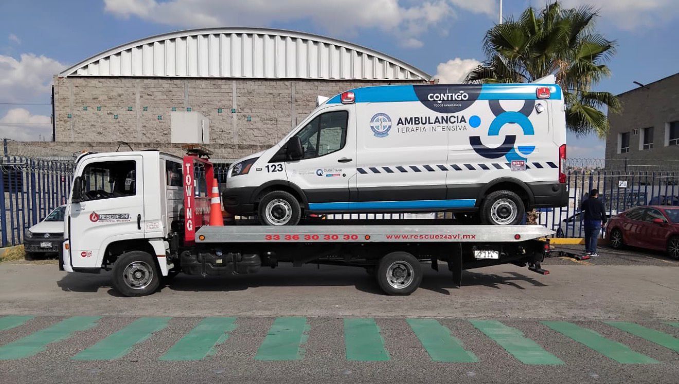 Grúa Rescue24 lista para atender asistencia vial de aseguradoras aliadas